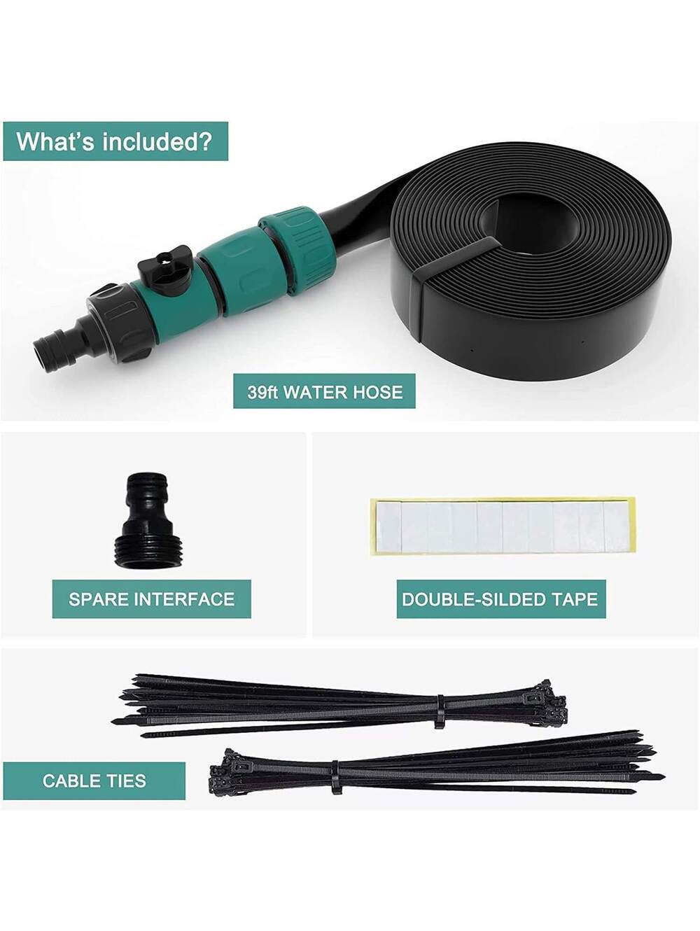 BOBOR Trampoline Sprinkler for Kids 39ft Outdoor Backyard Water Spray NEW